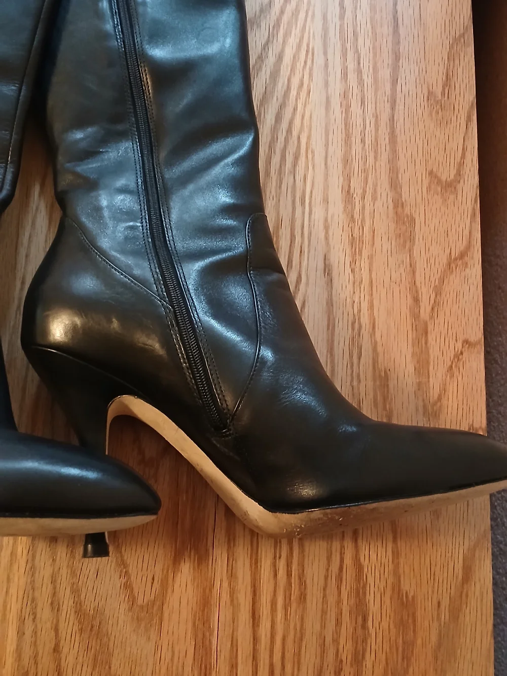 Via Spiga Black Over-the-Knee Stiletto Boots
